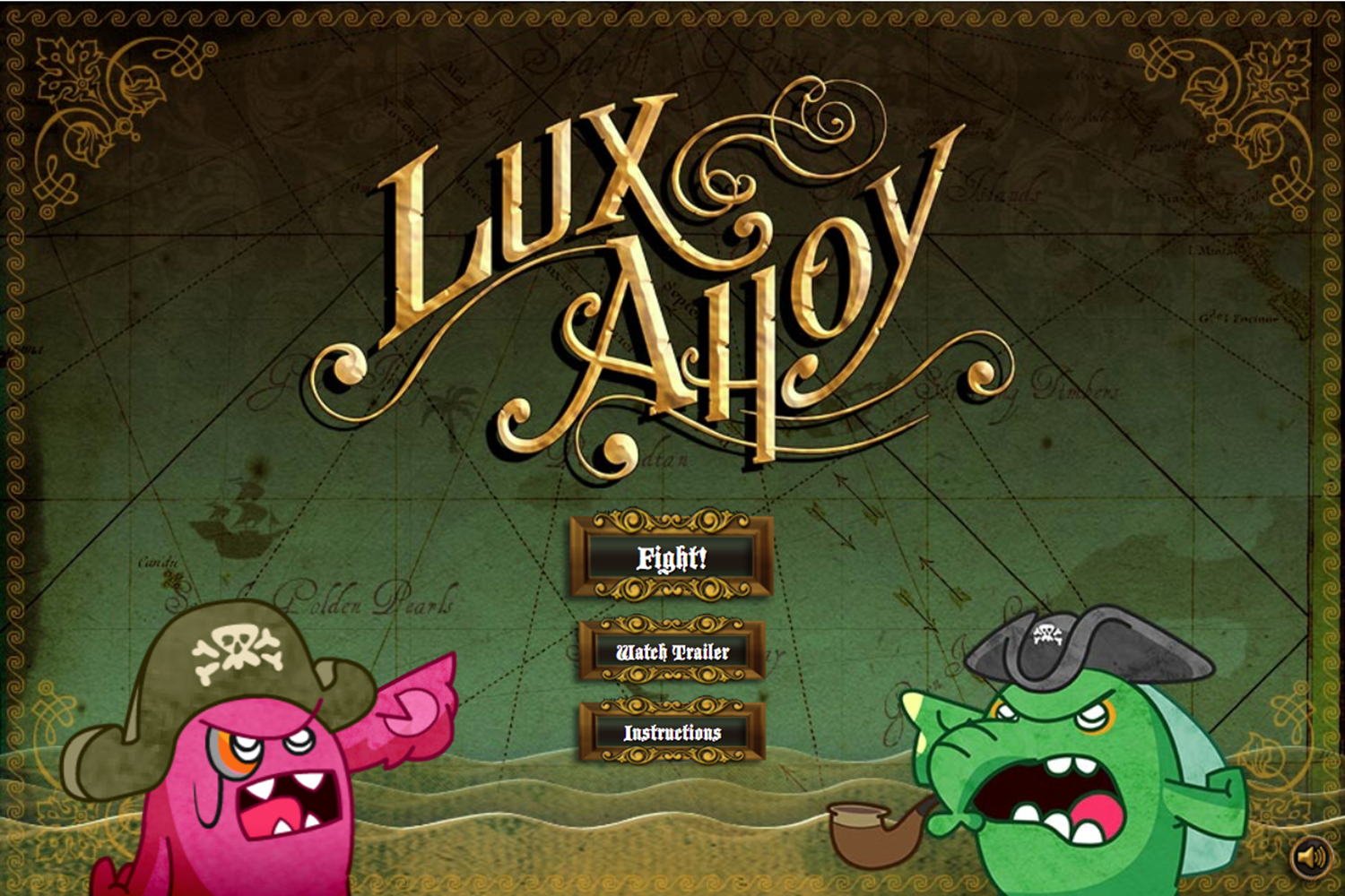 Lux Ahoy Welcome Screen Screenshot.