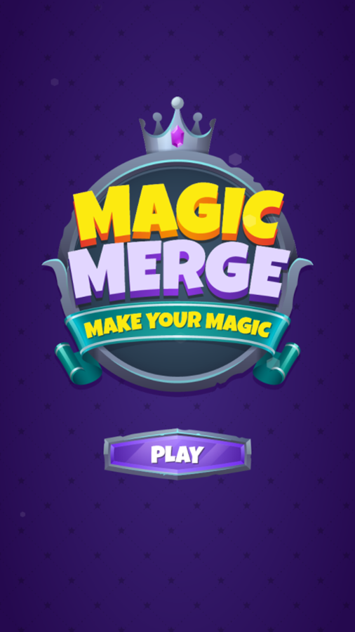 Magic Merge Game Welcome Screen Screenshot.