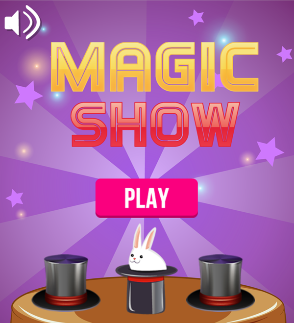 Magic Show Game Welcome Screen Screenshot.