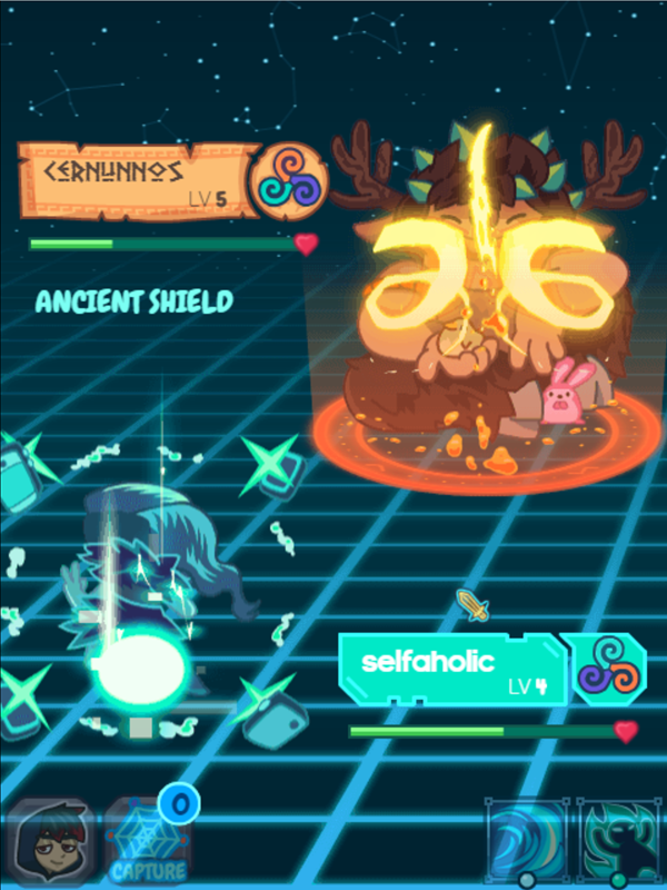 Magikmon Game Monster Battle Screenshot.