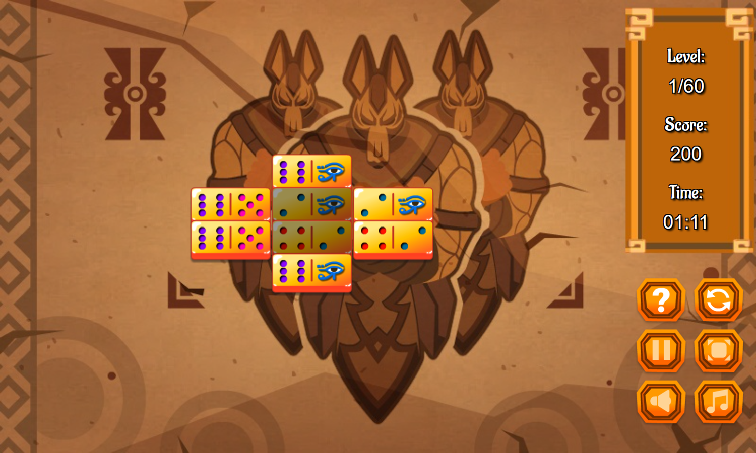 Mah-Domino Game Level Play Screenshot.