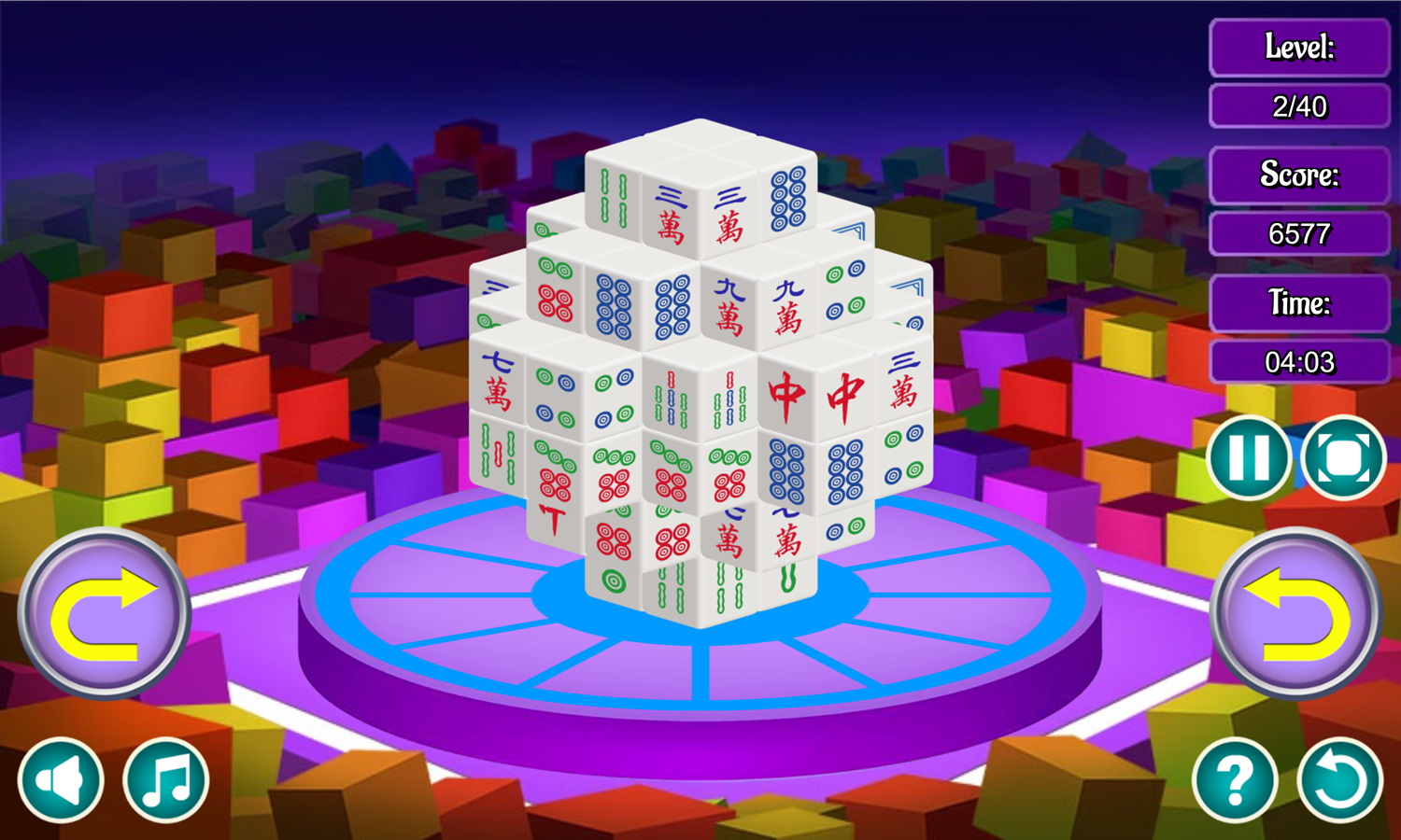 Mahjong 3D Game Screenshot.