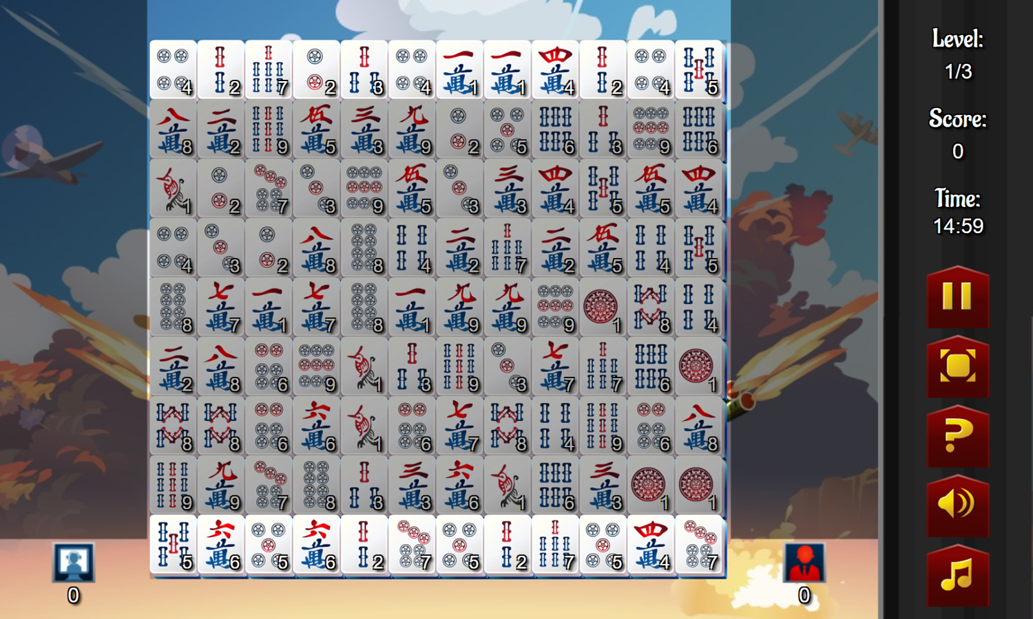 Mahjong Battle Game Start Screenshot.