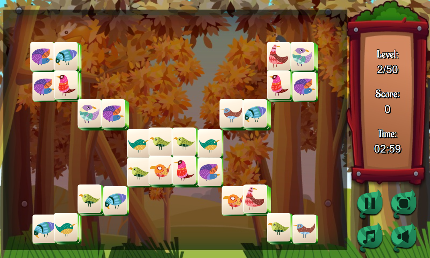 Mahjong Birds Game Next Level Screenshot.