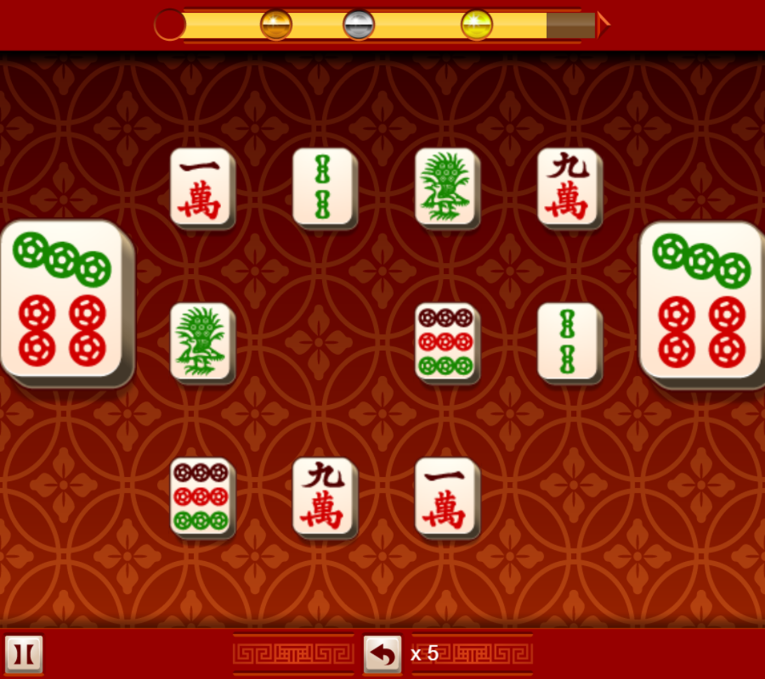 Mahjong Mania Game Level Play Screenshot.
