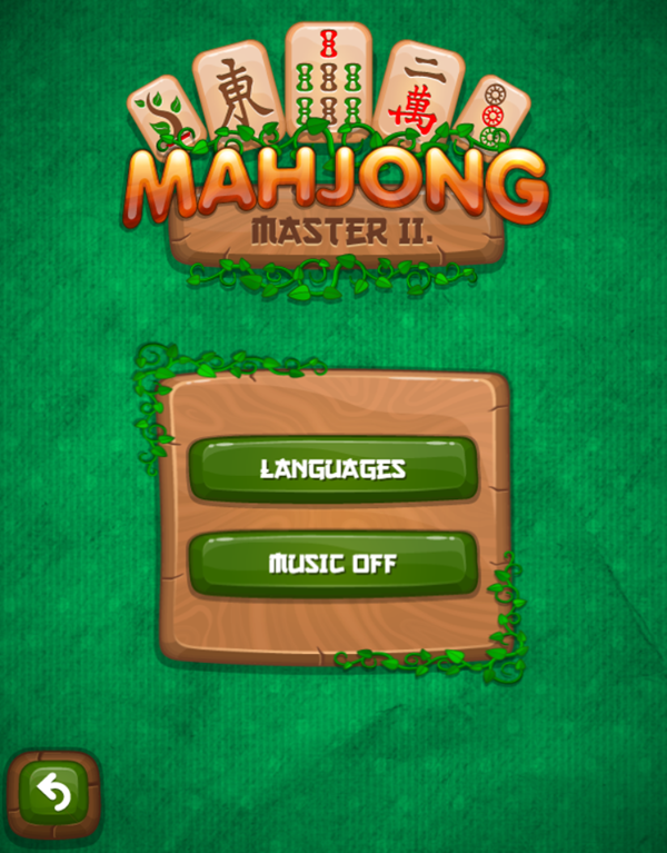 Mahjong Master 2 Game Options Screenshot.