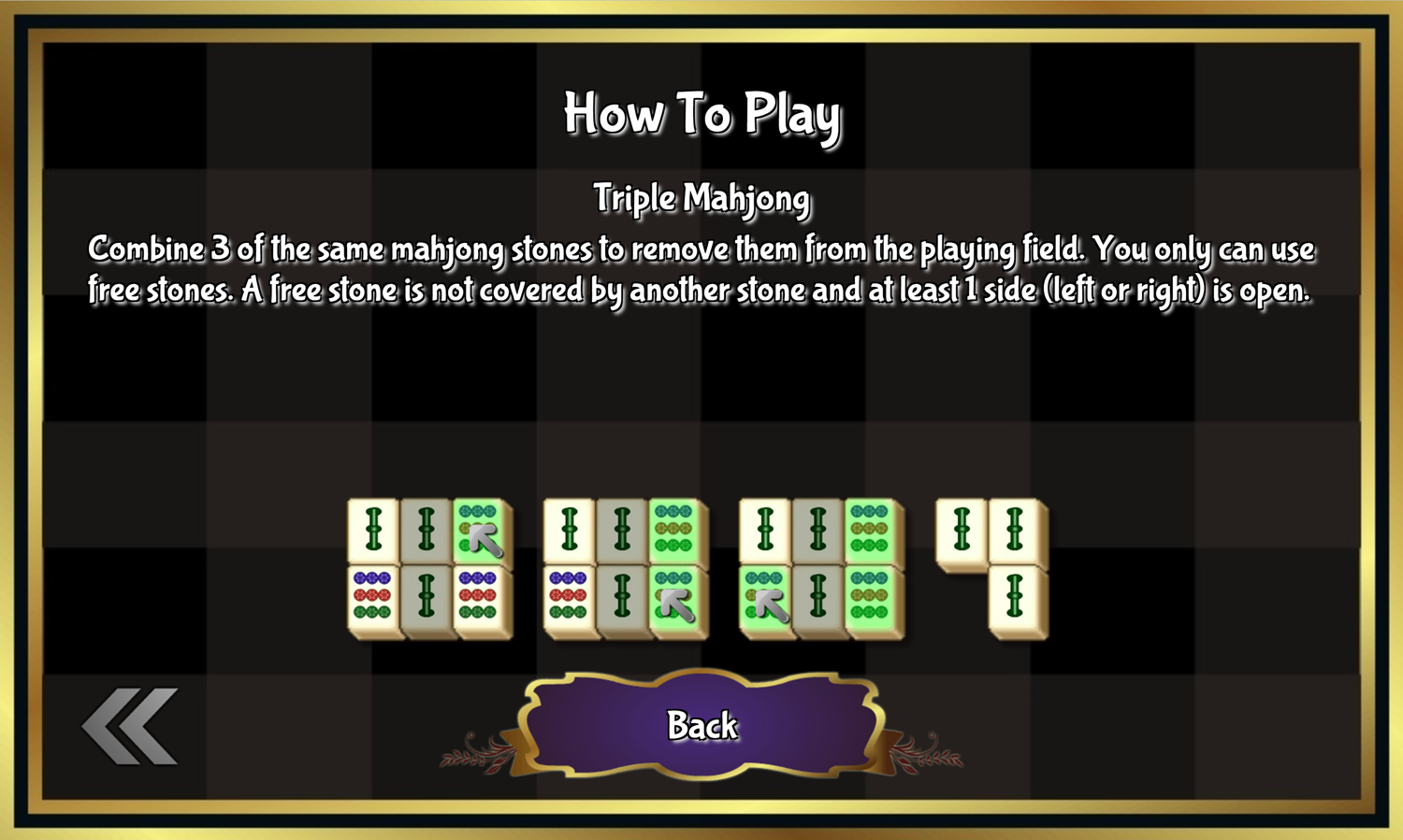 Mahjong Mix Game How To Play Triple Mahjong Screenshot.