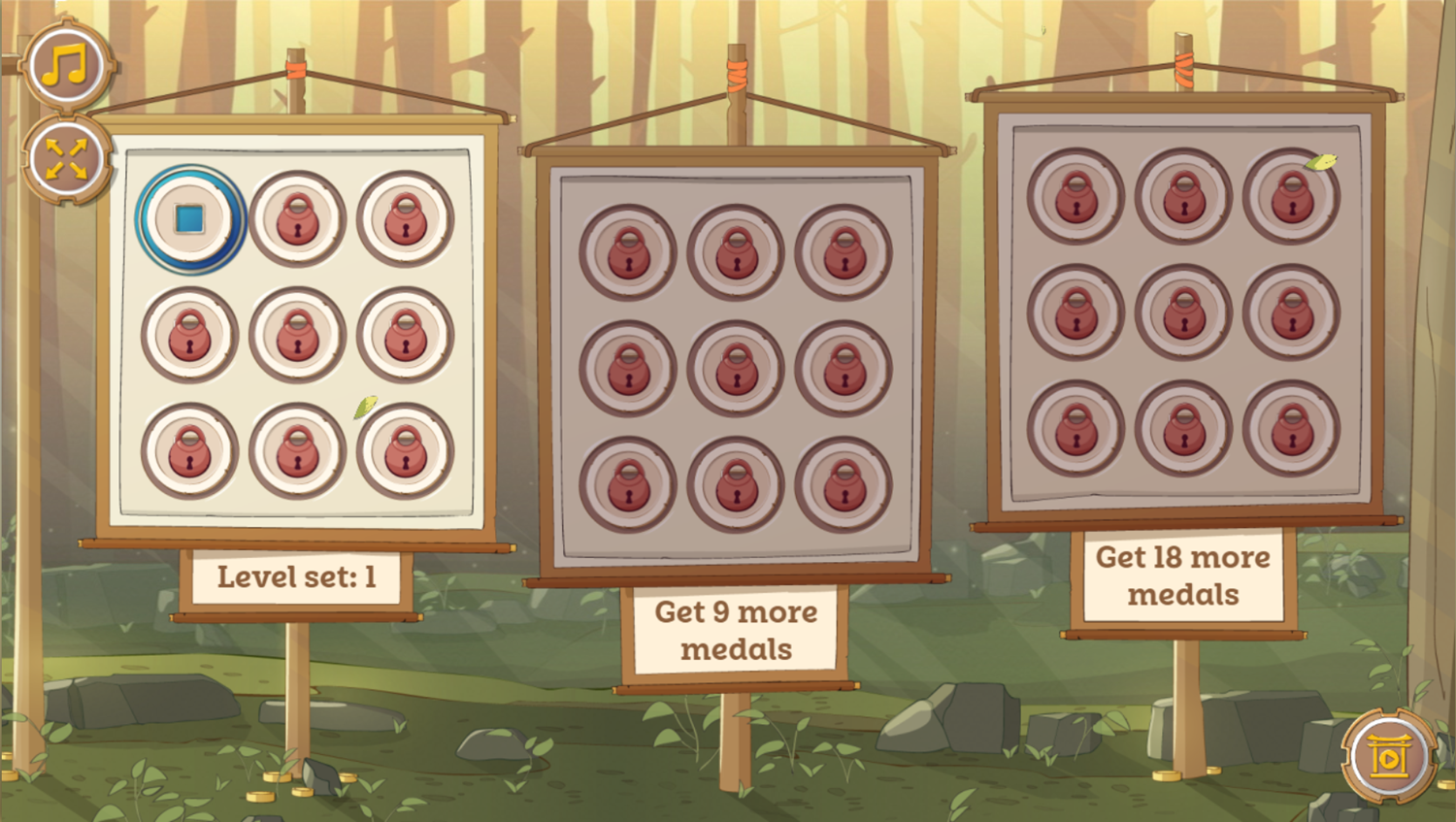 Mahjong Quest Game Level Select Screenshot.