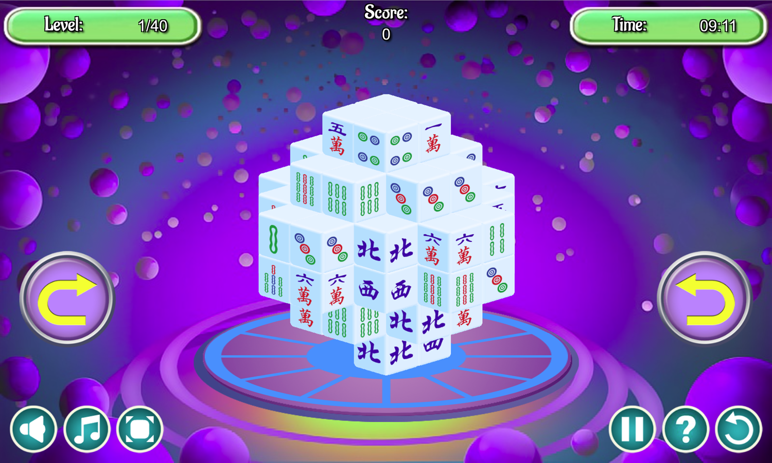Mahjong Triple Dimensions Game Screenshot.