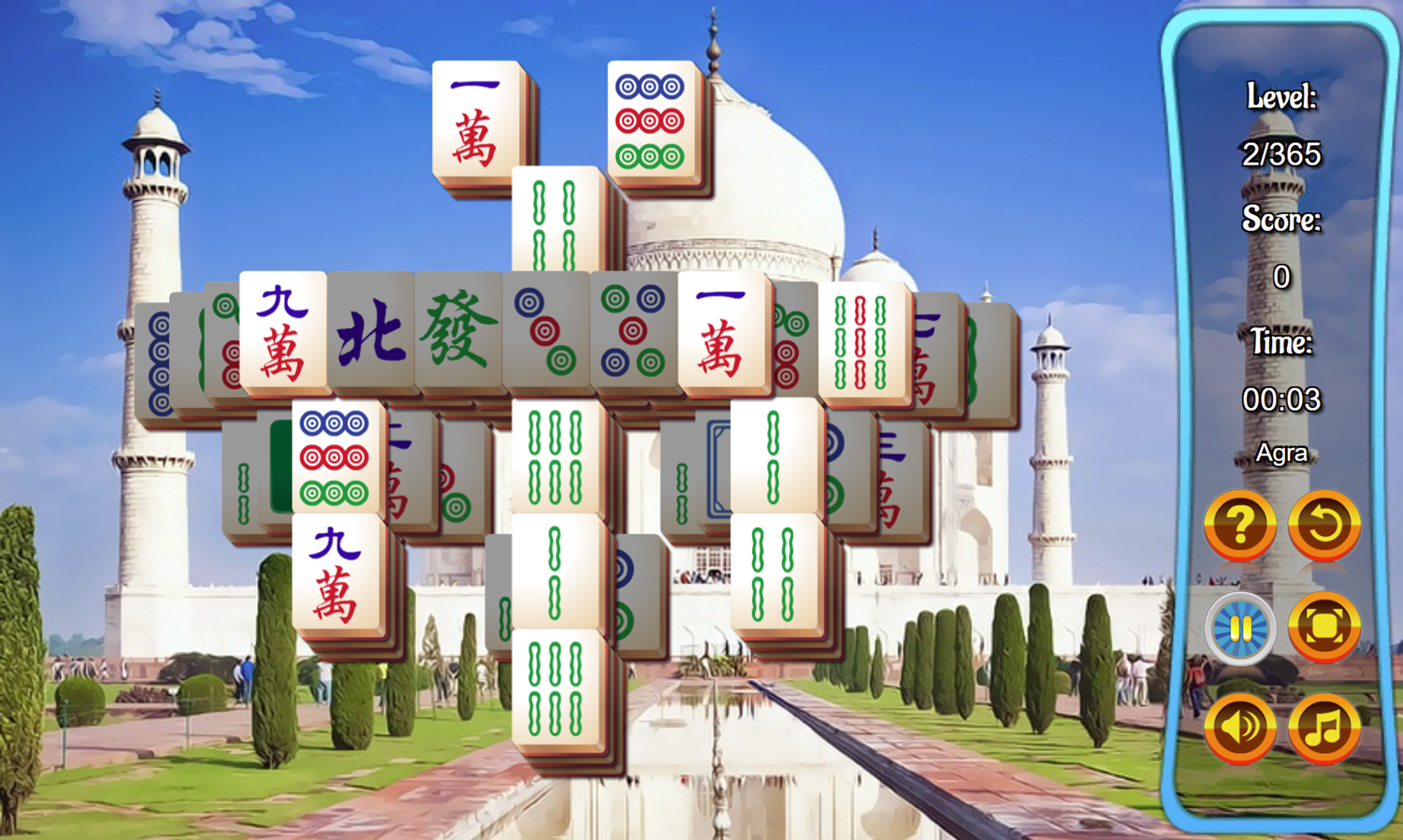 Mahjongg Journey Game Casual Mode Screenshot.