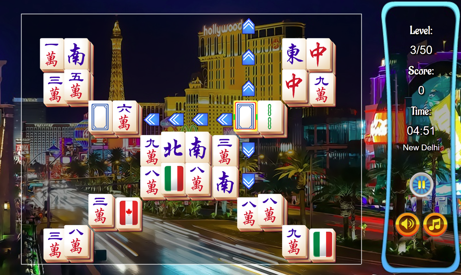 Mahjongg Journey Game Challenge Mode Screenshot.