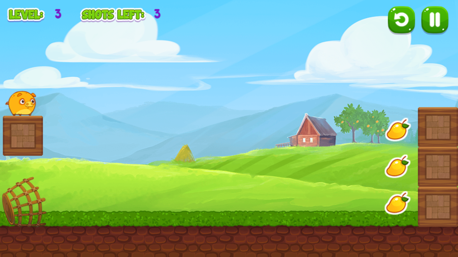 Mango Piggy Piggy Farm Harvest Game Next Level Screenshot.