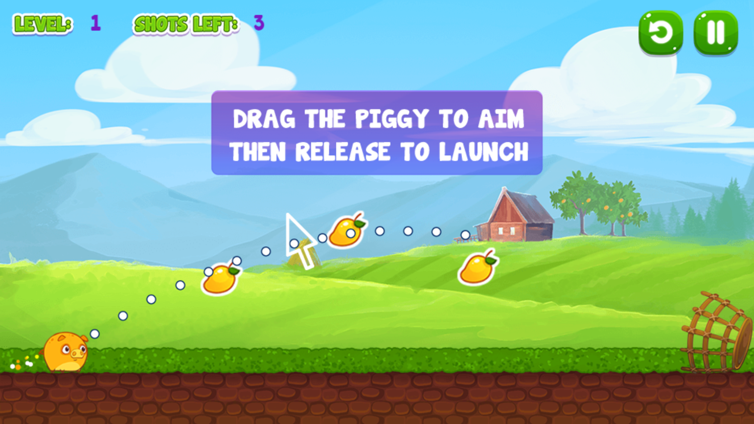 Mango Piggy Piggy Farm Harvest Game Play Tips Screenshot.