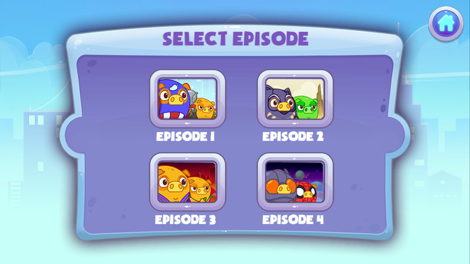 Mango Piggy Piggy Hero Game Episode Select Screen Screenshot.