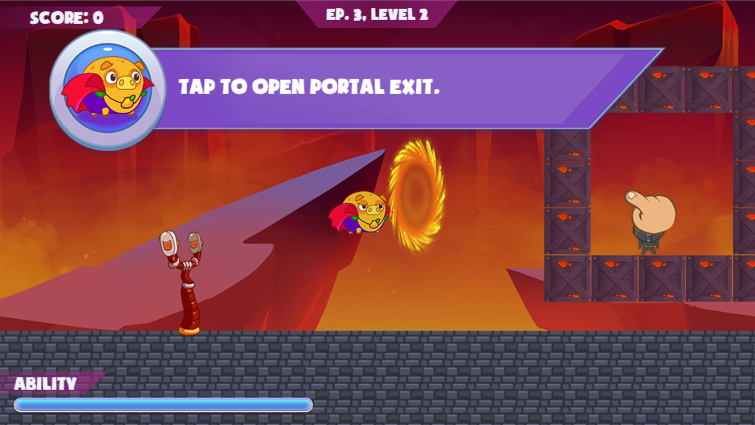 Mango Piggy Piggy Hero Game Portals Screenshot.