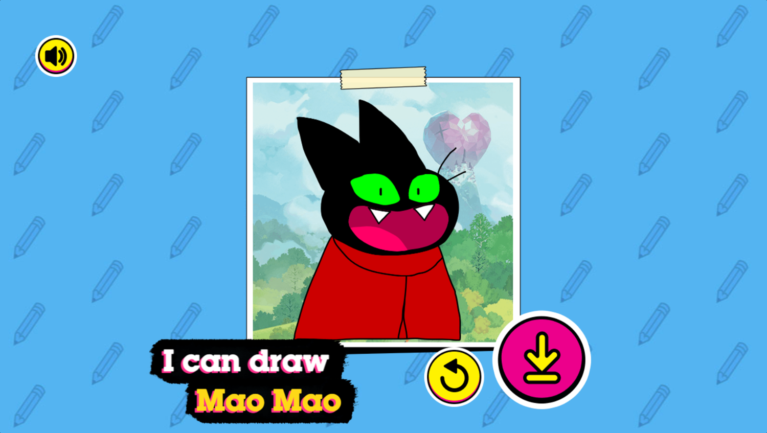 Mao Mao How to Draw Mao Mao Game Sketch Complete Screenshot.