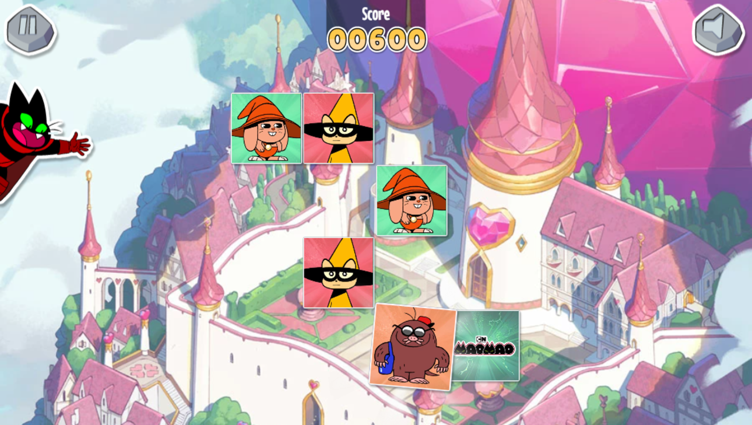 Mao Mao Match Up Game Play Screenshot.