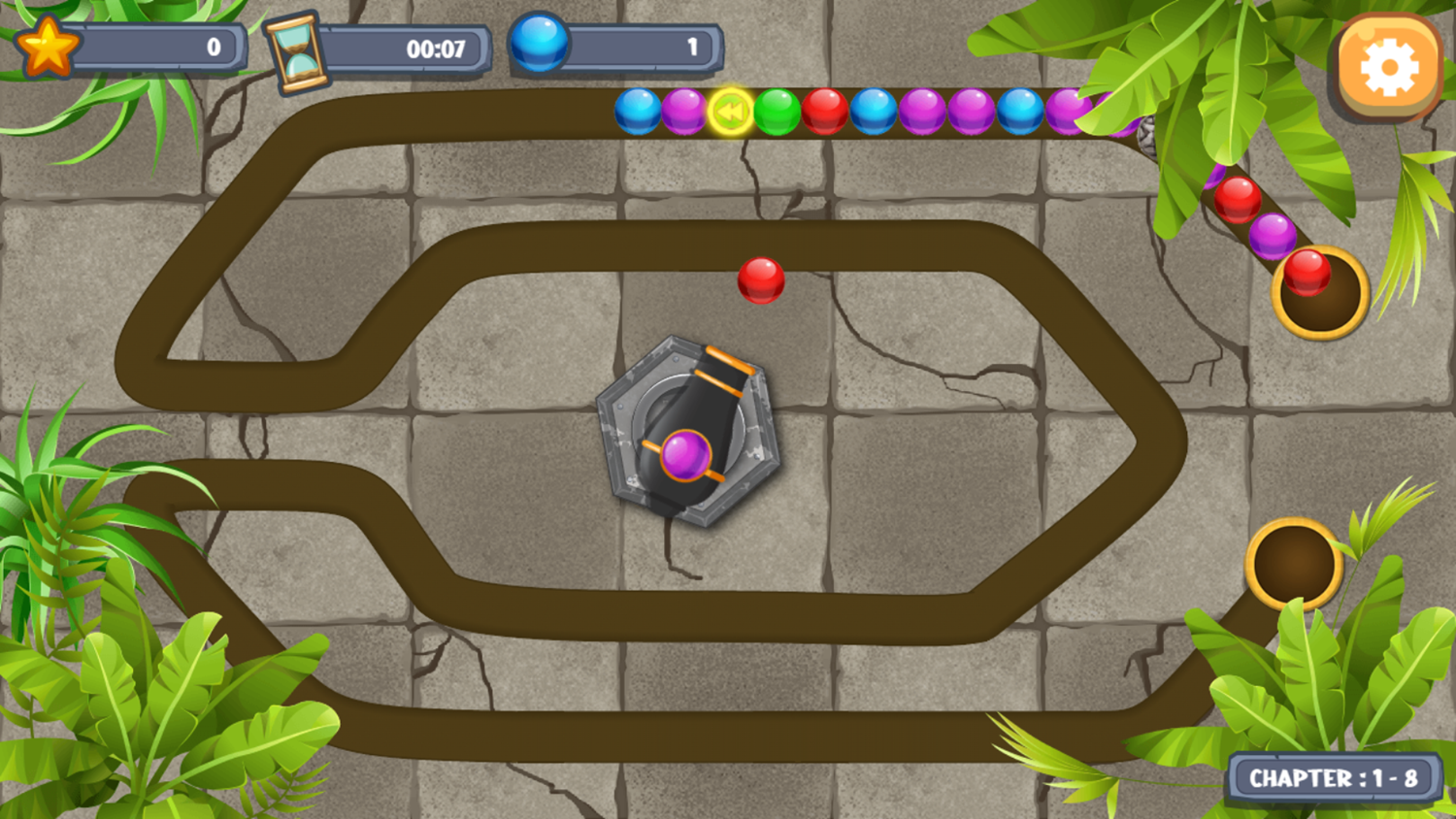 Marble Blast Game Level Progress Screenshot.