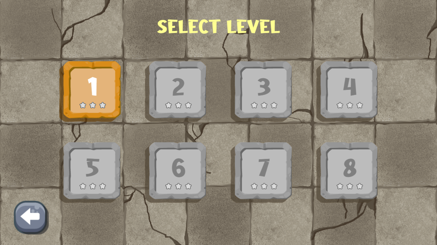 Marble Blast Game Select Level Screenshot.