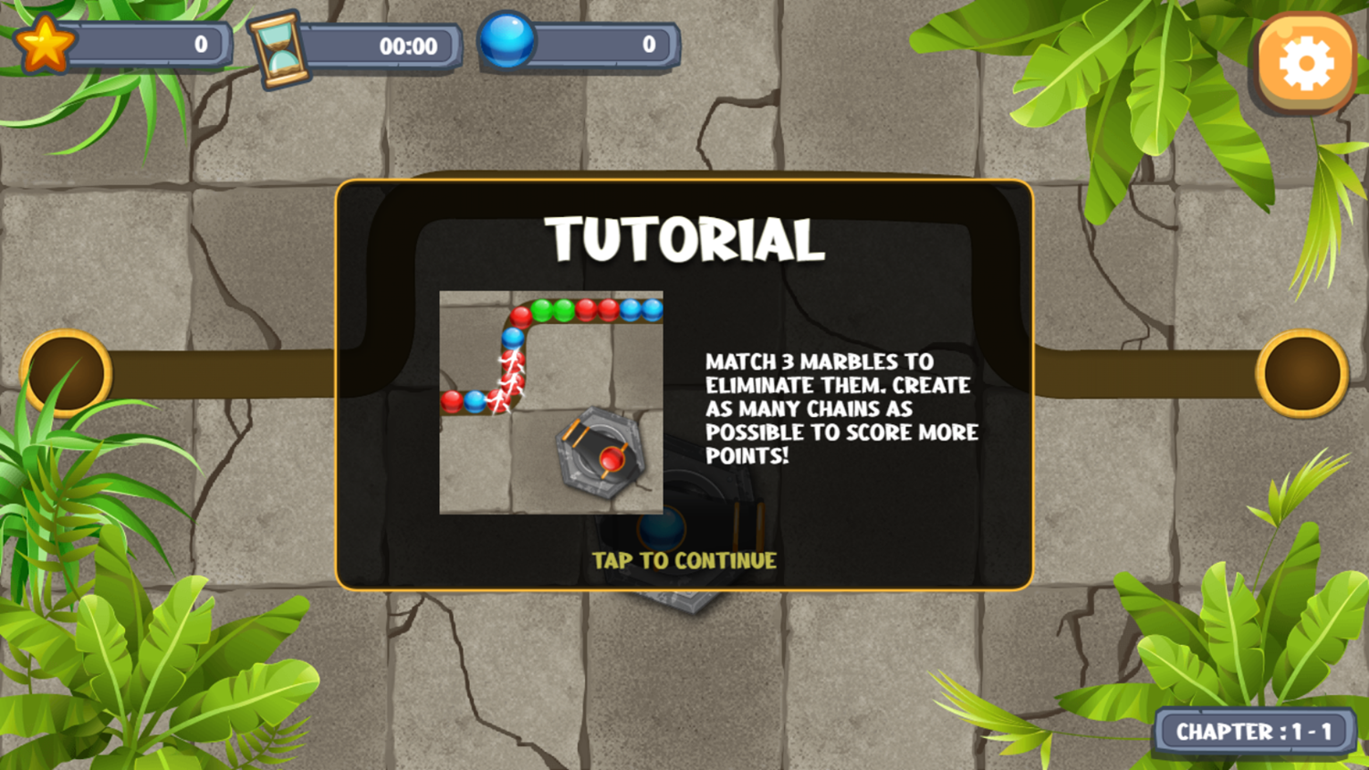 Marble Blast Game Tutorial Screenshot.