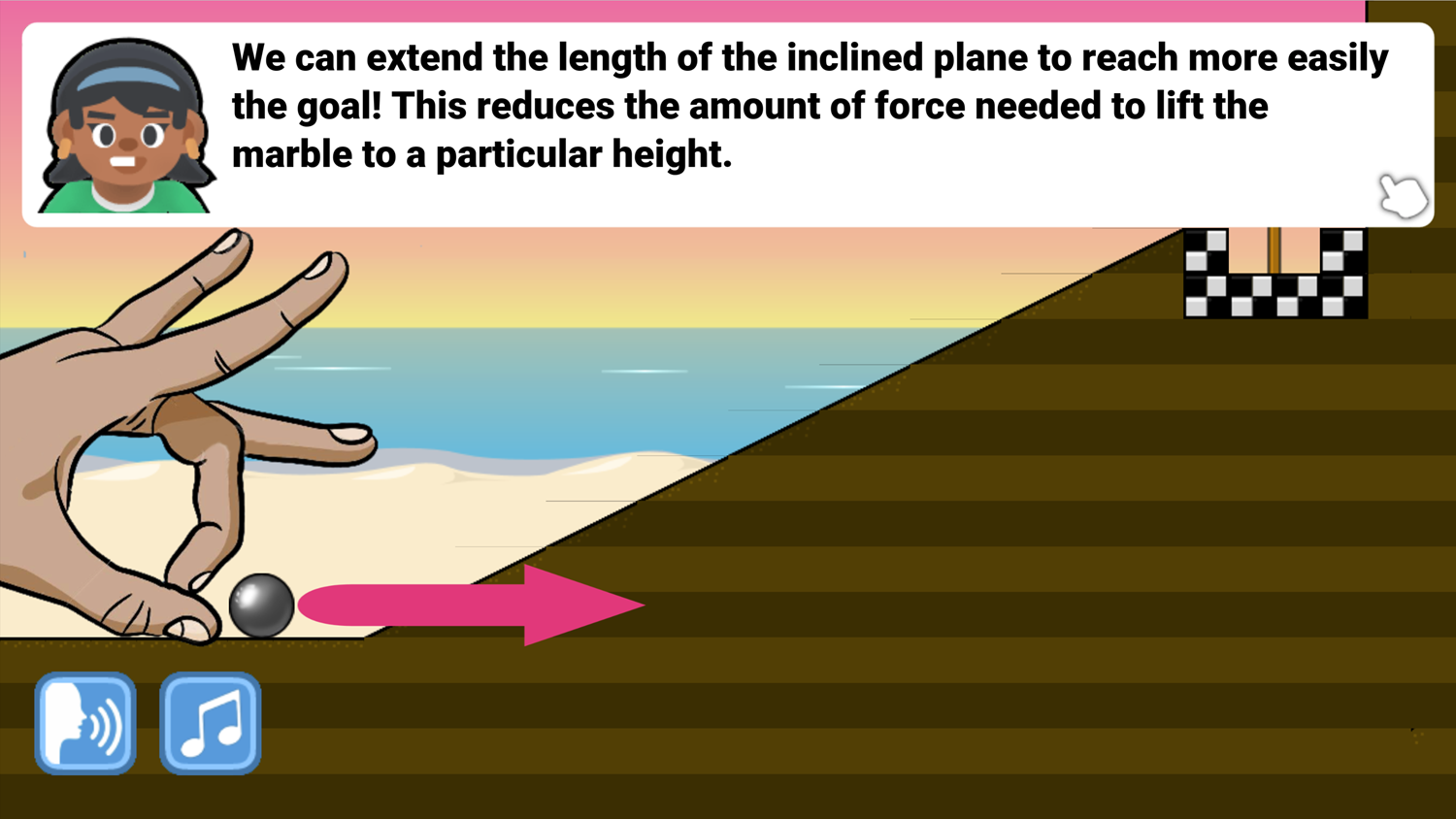 Marbles And Forces Inclined Plane Length Screenshot.