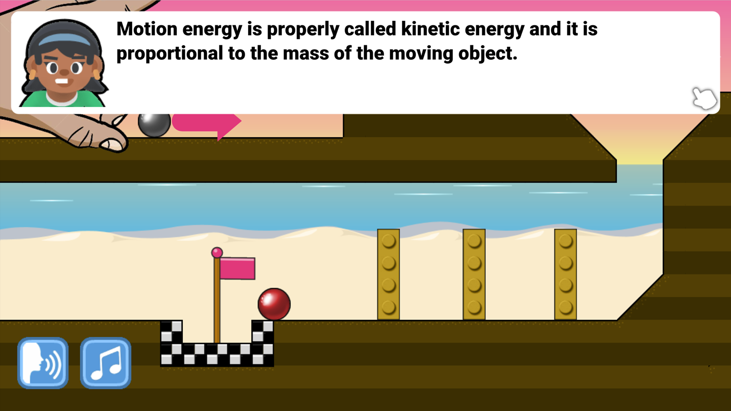 Marbles And Forces Kinetic Energy Screenshot.