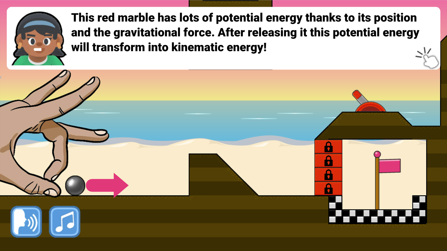 Marbles And Forces Potential Energy Screenshot.