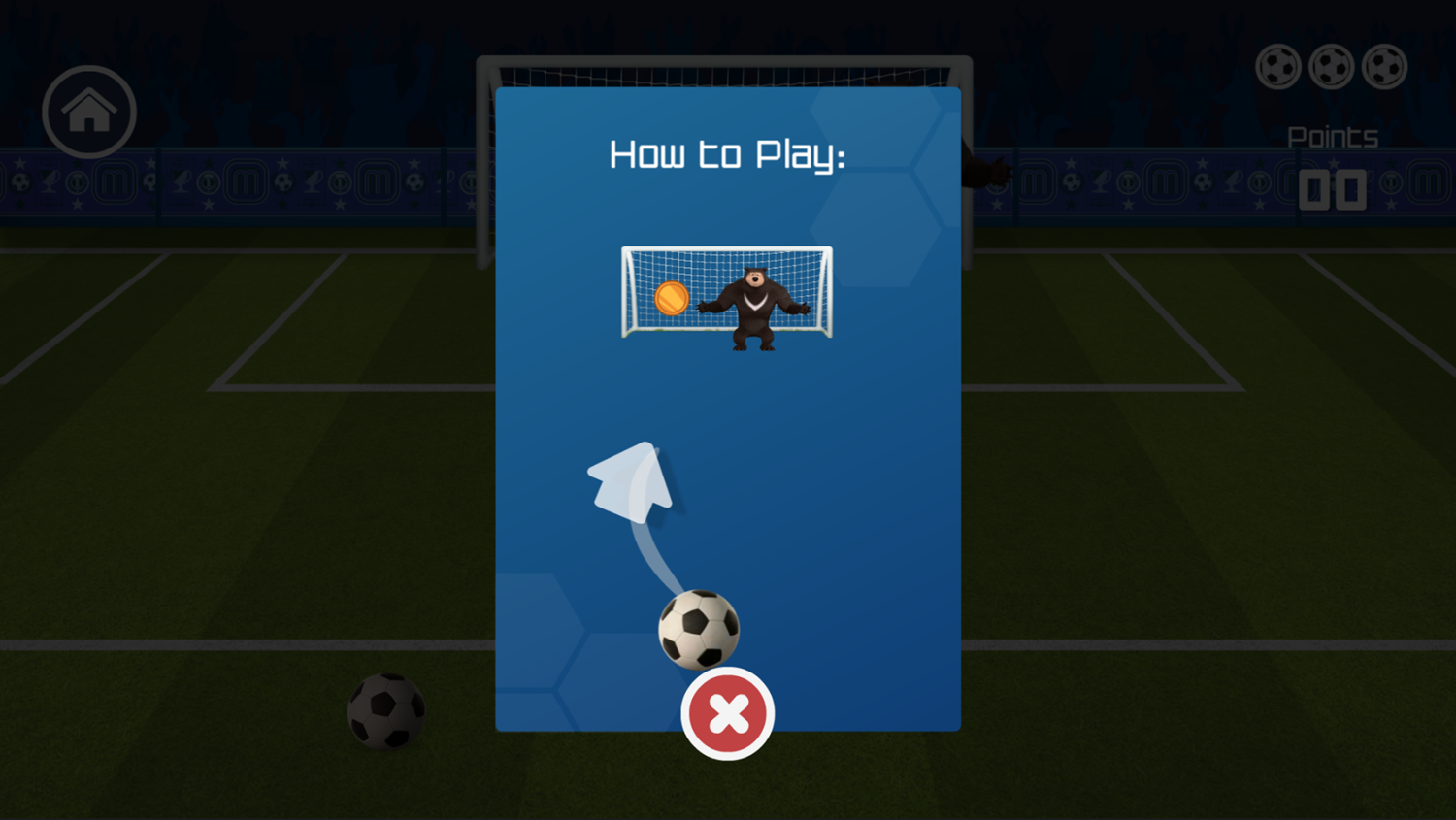 Masha and the Bear Football Game How To Play Screenshot.