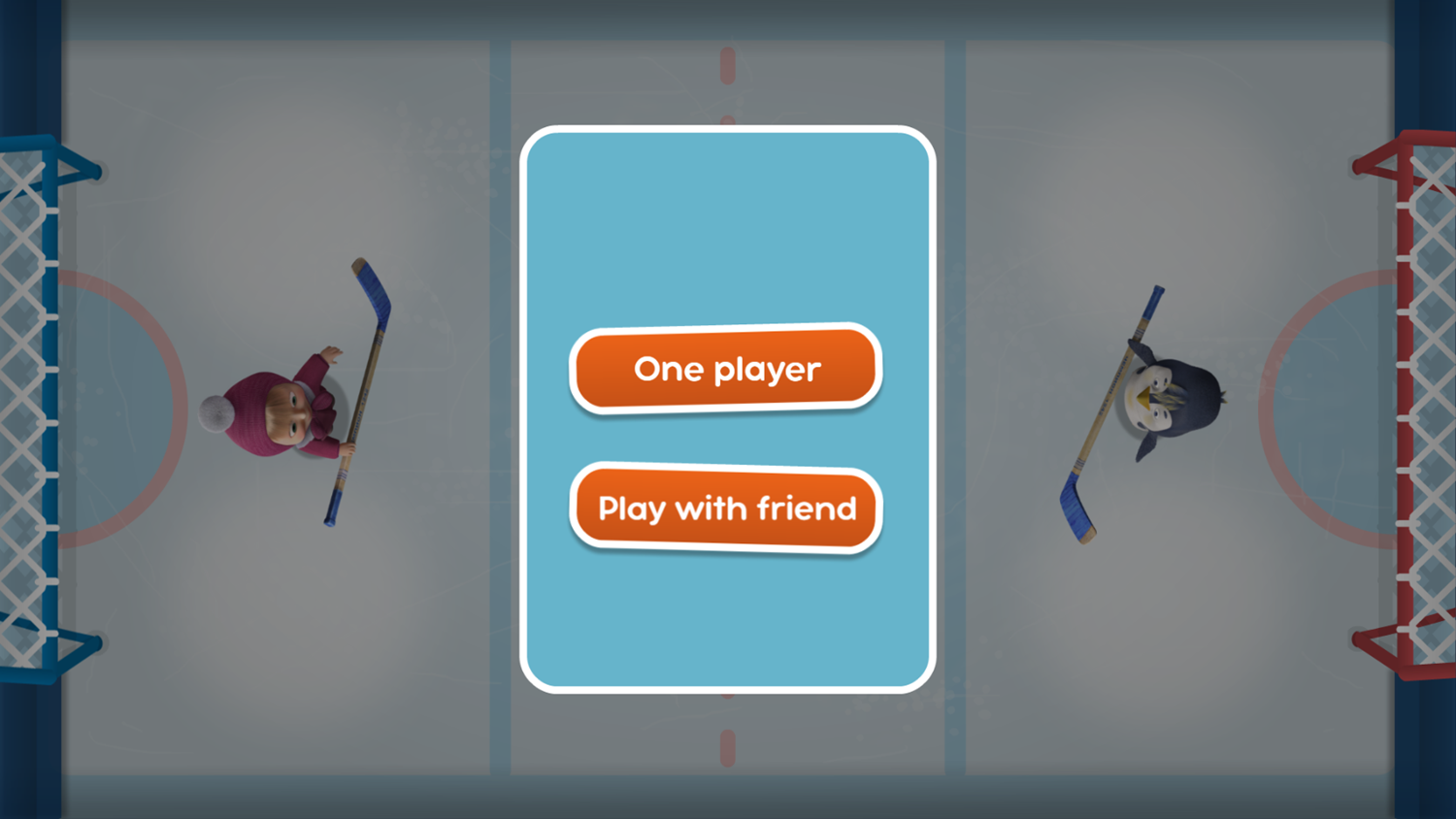 Masha and the Bear Hockey Game Player Select Screenshot.