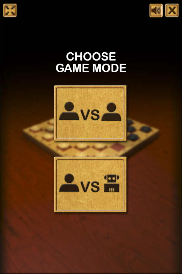 Master Checkers Choose Game Players Screenshot.