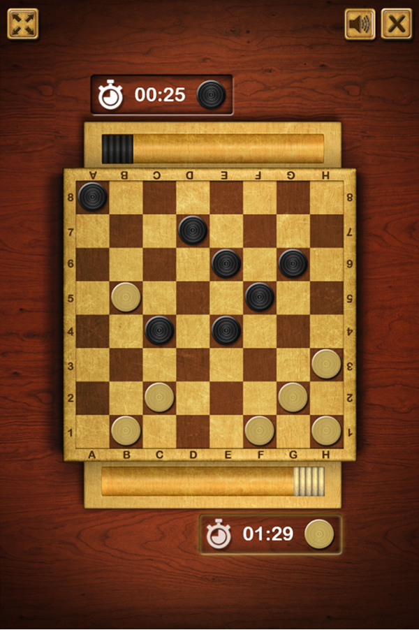 Master Checkers Game Moves Screenshot.