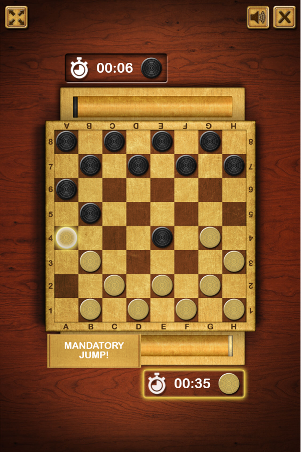 Master Checkers Game Level Cleared Screenshot.