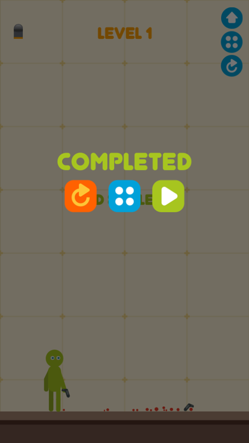 Master Fall Down Game Level Completed Screenshot.