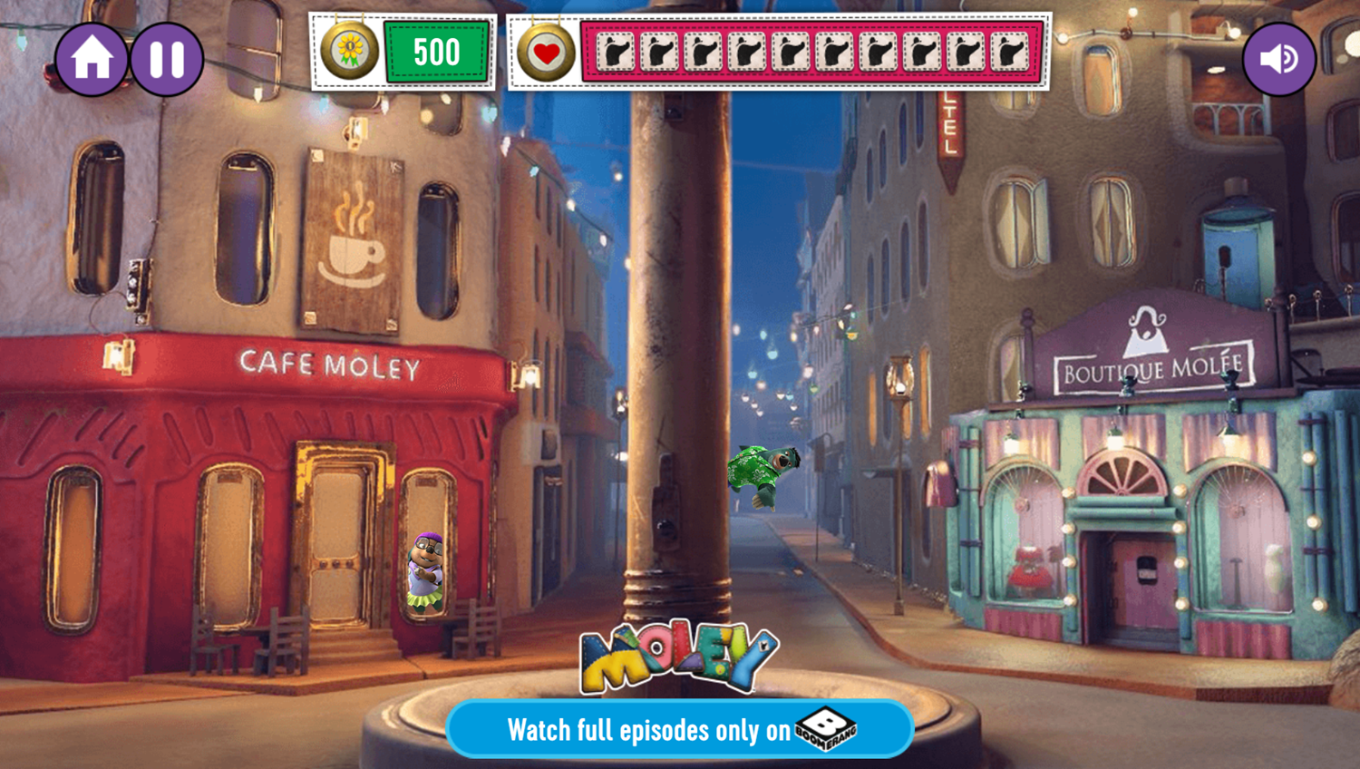 Master Moley Mole Catcher Game Play Screenshot.