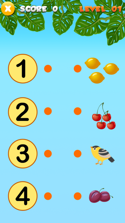 Match by Count Game Level Start Screenshot.