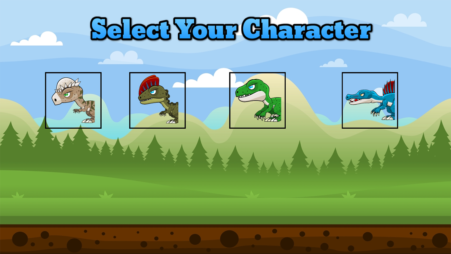Math Battle Dinosaur Select Screenshot.