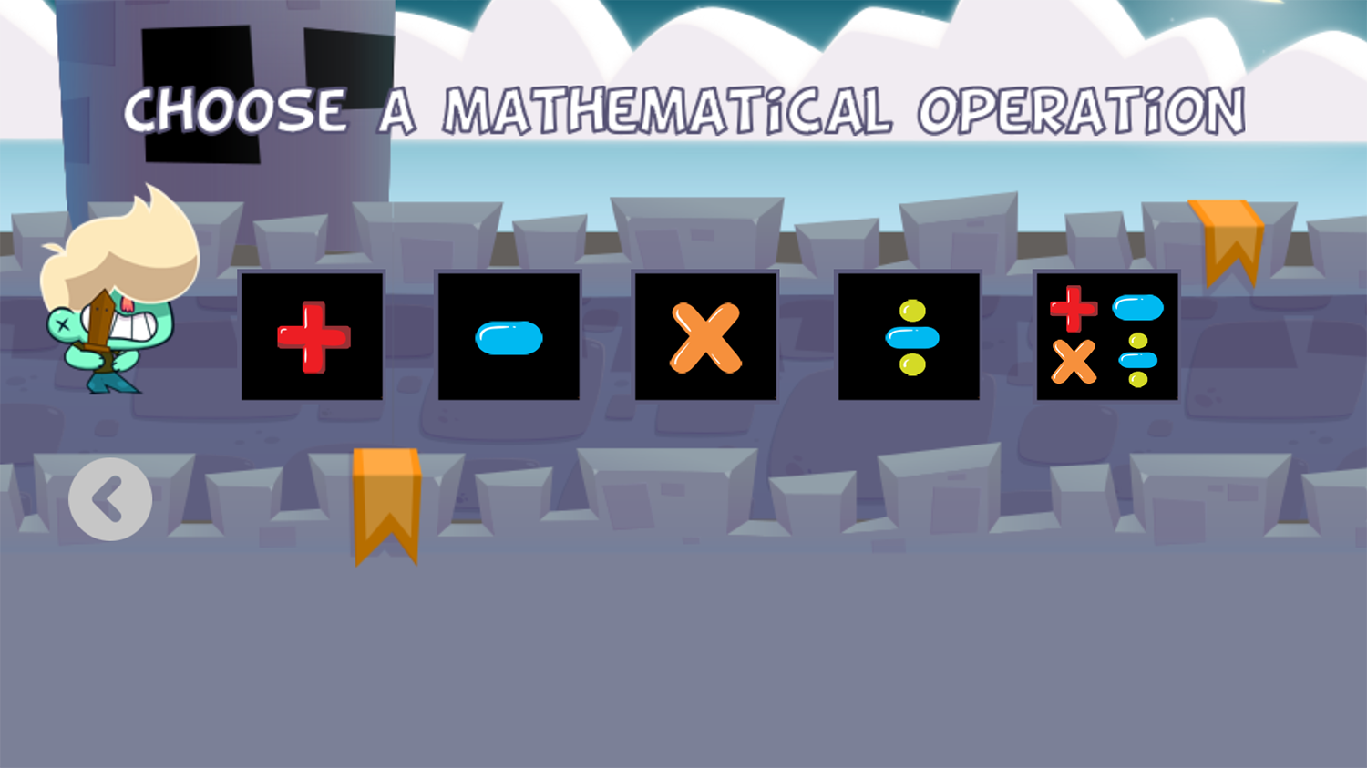 Math Boy Mode Select Screenshots.