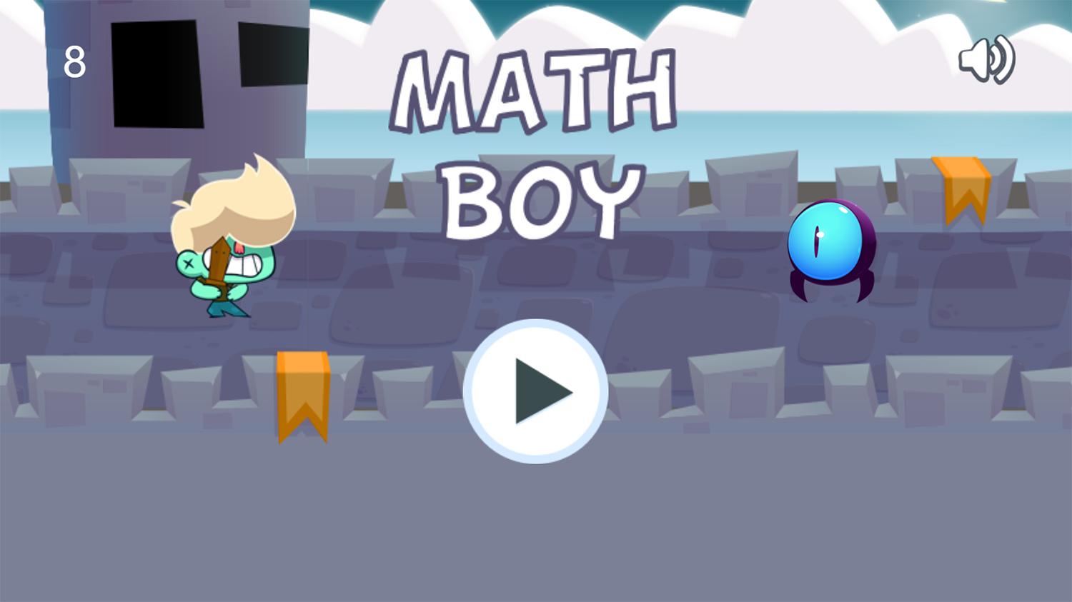 Math Boy Welcome Screen Screenshots.