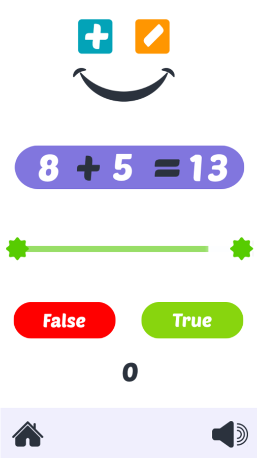 Math Challenge Game Start Screenshot.