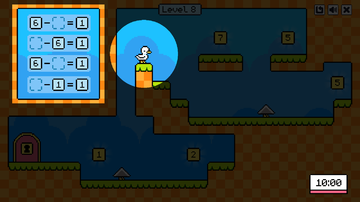 Math Duck Game Level Progress Screenshot.
