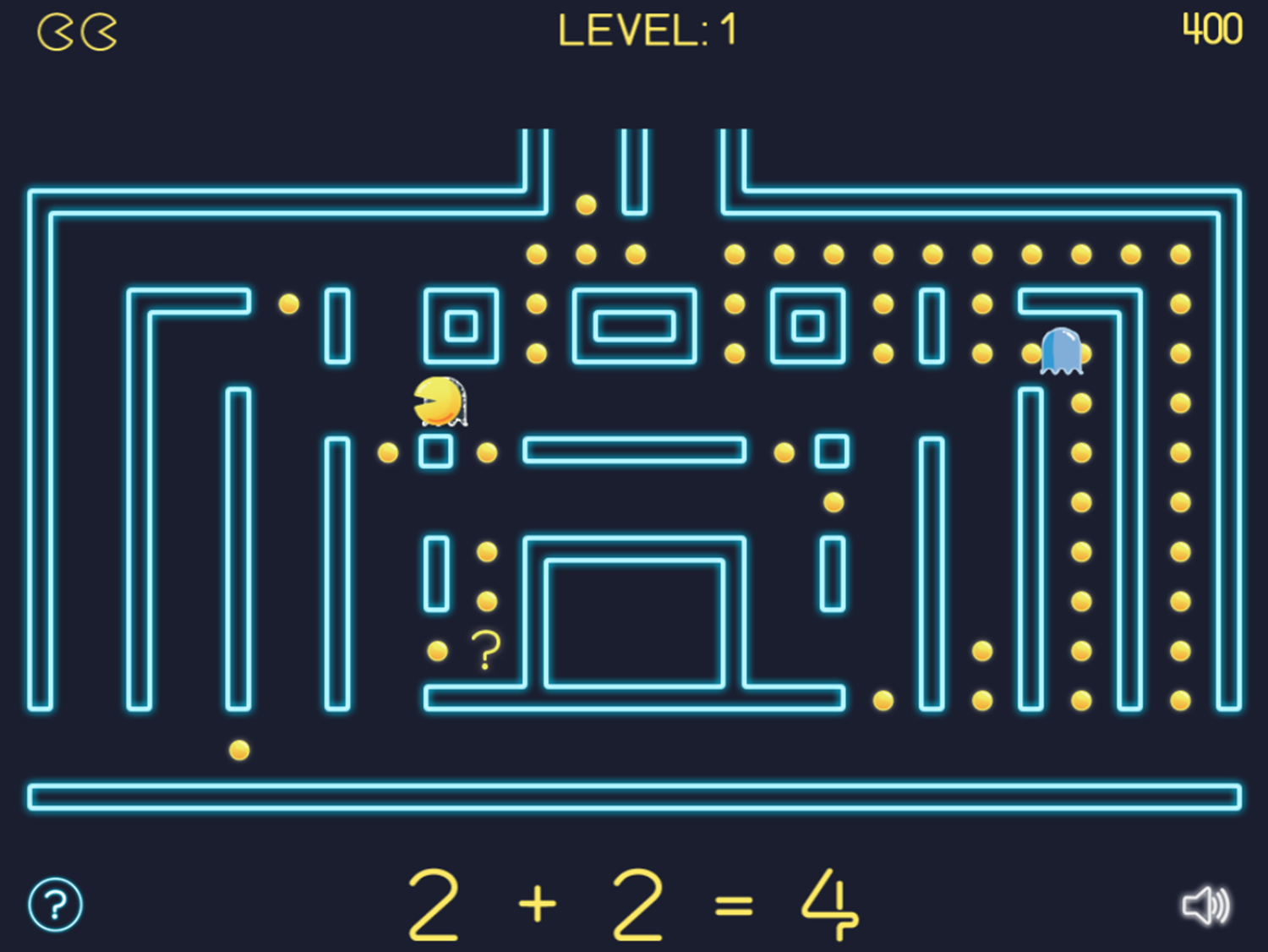 Math Man Jr Game Play Screenshot.