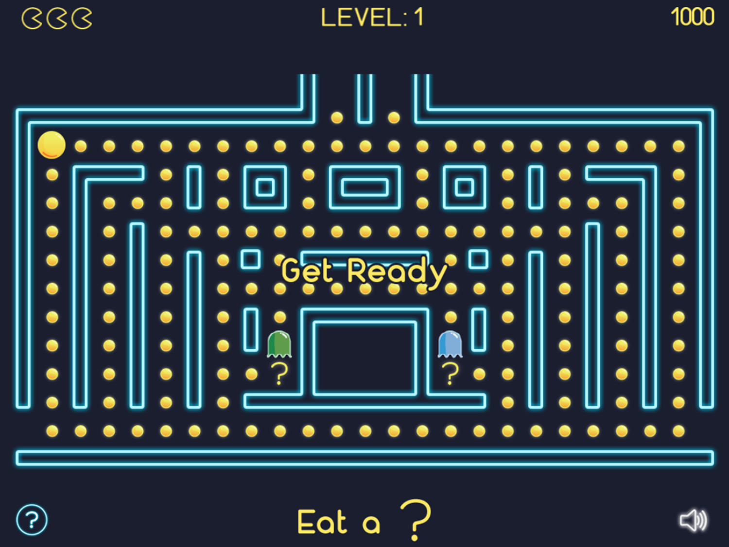 Math Man Jr Game Start Screenshot.