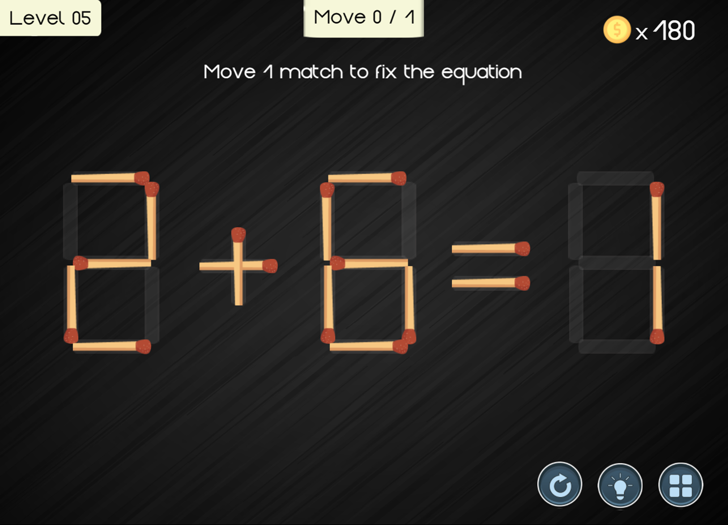Math Matchsticks Game Next Level Screenshot.