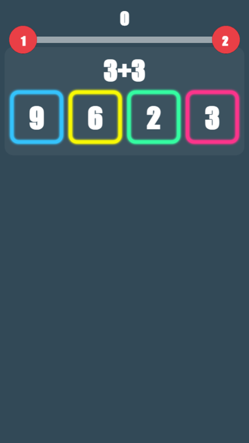 Math Tiles Game Start Screenshot.