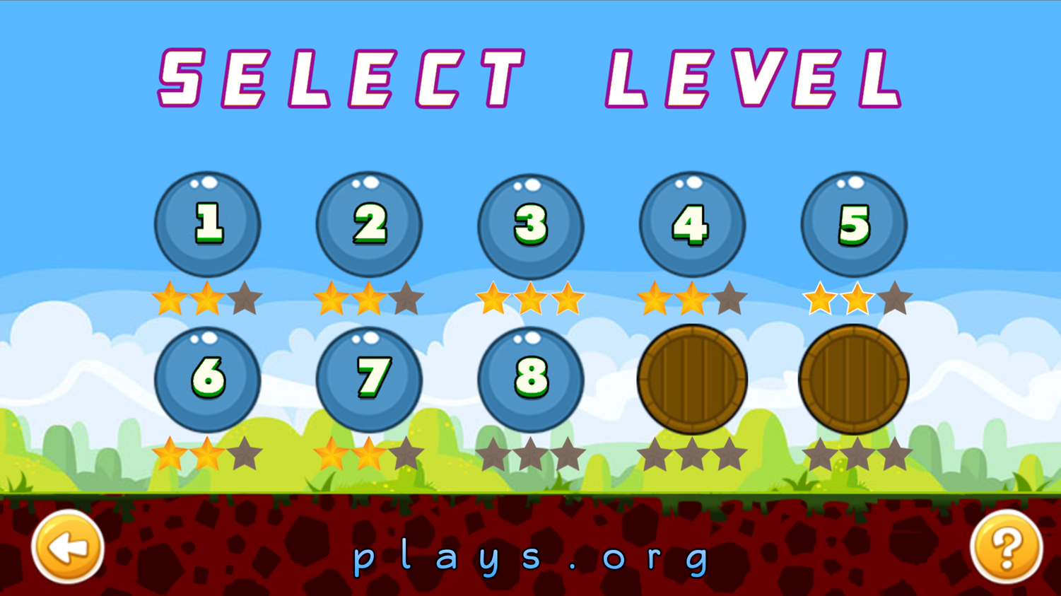 Mathball Roll Level Select Screenshots.