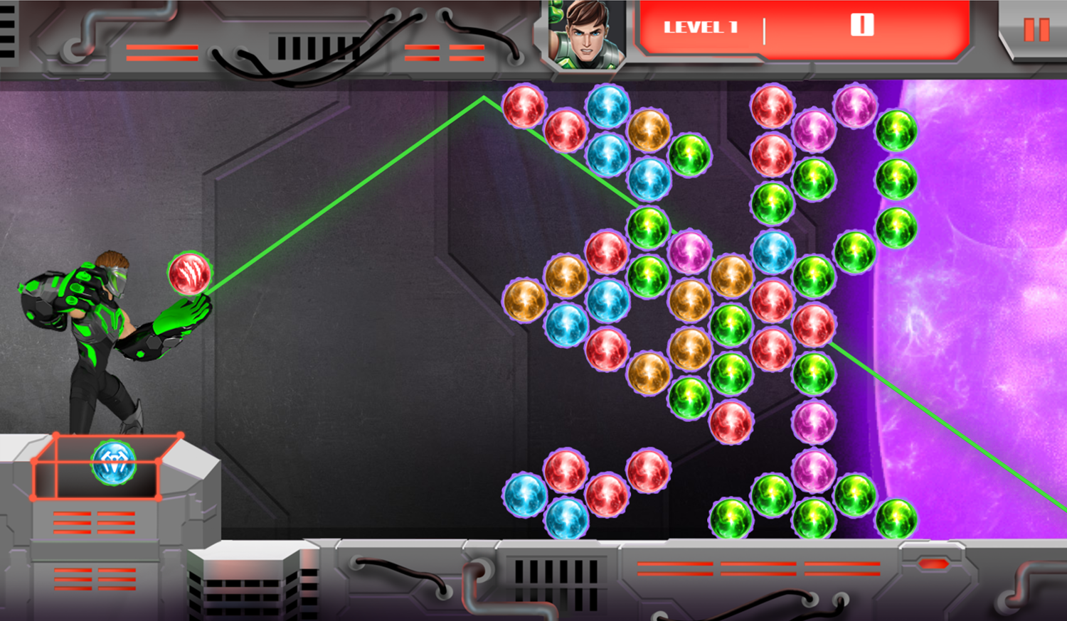 Max Steel Match and Destroy Game Screenshot.