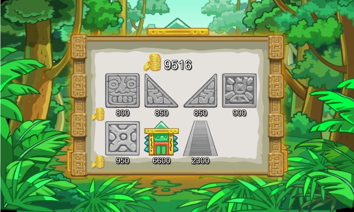Maya Pyramid Solitaire Game Building Pyramid Screenshot.