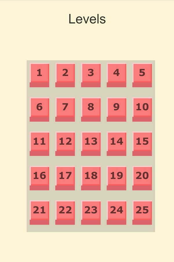 Maze 64 Game Level Select Screen Screenshot.