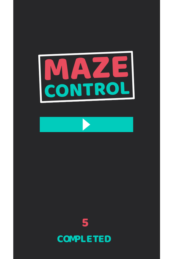 Maze Control Welcome Screen Screenshot.