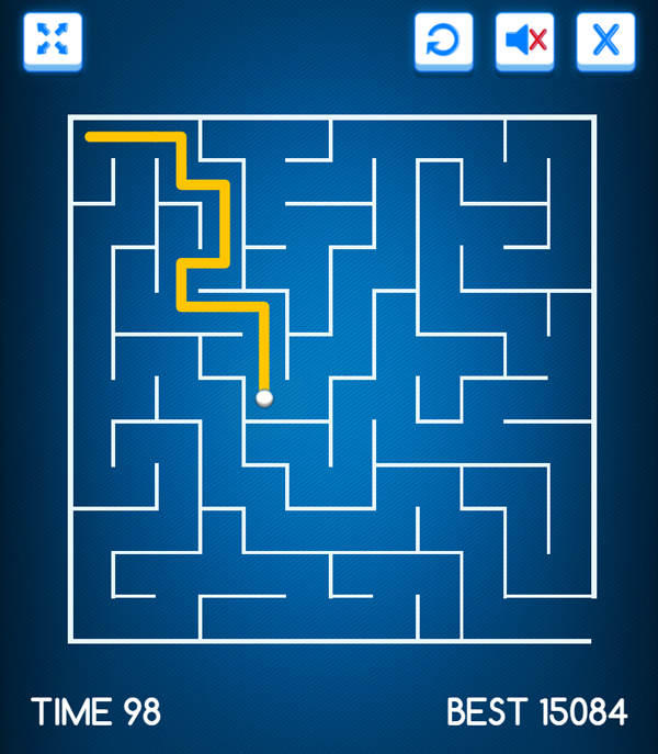 Maze Game Screenshot.